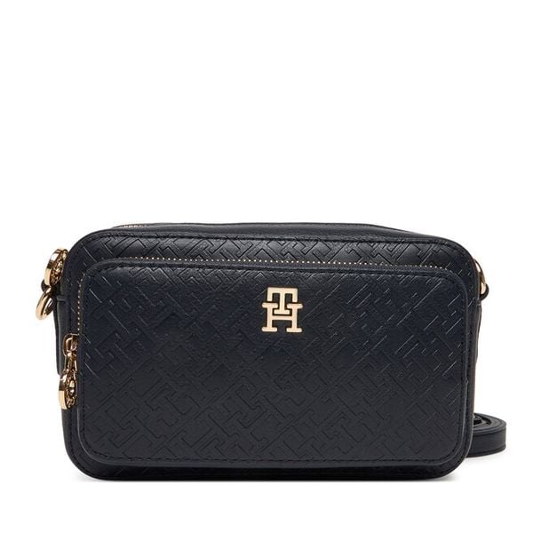 Torebka Tommy Hilfiger. Niebieskie listonoszki damskie Tommy Hilfiger, bez wzorów, bez dodatków. Za 351.99 zł.