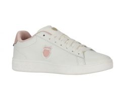 Buty sportowe K-Swiss COURT SHIELD II (94412-165-M). Białe obuwie sportowe damskie K-SWISS, bez wzorów, trekkingowe. Za 159.00 zł.