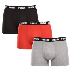 Bokserki męskie Puma EVERYDAY 3-PACK 93832711 r XL. Czerwone bokserki męskie Puma, m, bez wzorów, z bawełny. Za 145.97 zł.