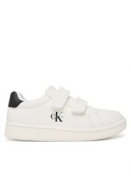 Calvin Klein Sneakersy Low Cut Velcro V1X9-83275-1355 Biały. Białe buty sportowe dziewczęce Calvin Klein, bez wzorów, ze skóry, bez zapięcia. Za 319.99 zł.