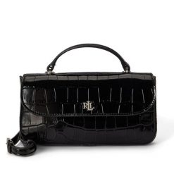 Torebka LAUREN RALPH LAUREN. Czarne torebki do ręki damskie Lauren Ralph Lauren, bez wzorów, klasyczne, bez dodatków. Za 1,199.00 zł.