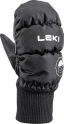 Leki RĘKAWICE Little Eskimo Mitt Short black 5.0. Czarne rękawiczki dziecięce Leki, bez wzorów. Za 120.70 zł.