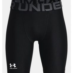 Spodenki chłopięce Under Armour Hg Armor Spodenki Czarne Czarne. Czarne szorty dla chłopców Under Armour, bez wzorów, z materiału, sportowe. Za 208.99 zł.
