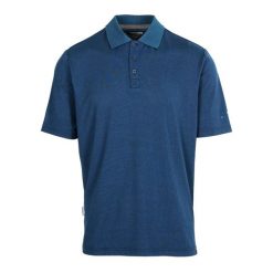 Koszulka Polo Męska Gedding. Niebieskie koszulki polo męskie Trespass, m, bez wzorów, z bawełny, bez ramiączek. Za 199.99 zł.