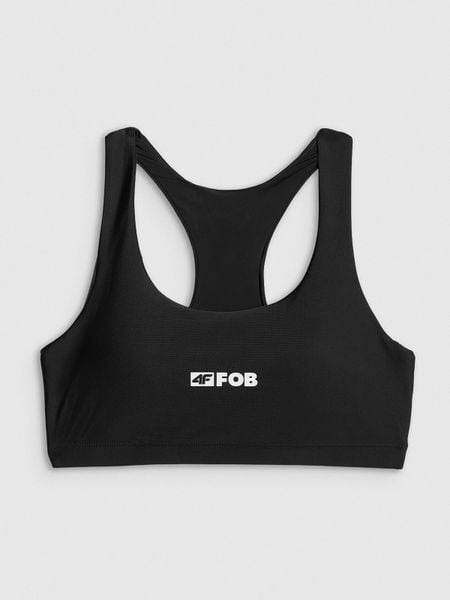 4F Góra od bikini damska - czarna XL. Czarne bikini damskie 4f, na lato, s, bez wzorów. Za 79.99 zł.