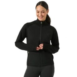 Damski polar rozpinany na całej długości PS of Sweden Florence. Czarne bluzy sportowe damskie PS OF SWEDEN, bez wzorów, z polaru, bez kaptura, do jazdy konnej. Za 757.00 zł.