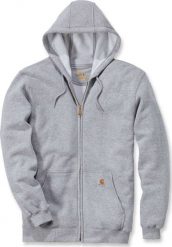 Carhartt Bluza Carhartt Midweight Hooded ZIP Grey. Szare bluzy męskie Carhartt, m, bez wzorów, bez kaptura. Za 265.11 zł.