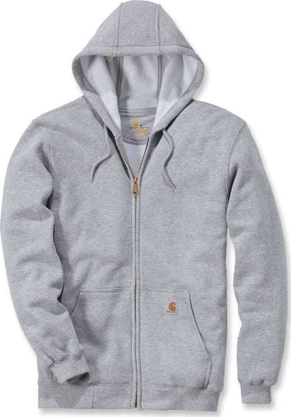 Carhartt Bluza Carhartt Midweight Hooded ZIP Grey. Szare bluzy męskie Carhartt, m, bez wzorów, bez kaptura. Za 265.11 zł.