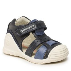 Sandały Biomecanics. Niebieskie sandały chłopięce Biomecanics, bez zapięcia. Za 289.99 zł.