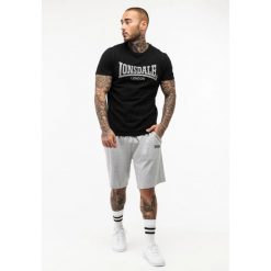 Zestaw koszulka i spodenki Lonsdale Moy. Czarne koszulki sportowe męskie Lonsdale, xl, bez wzorów, z bawełny, na fitness i siłownię. Za 226.50 zł.