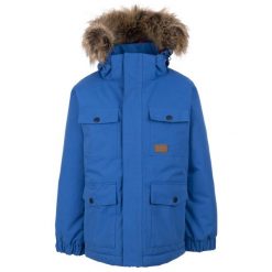 Trespass Upsider - Męska kurtka przeciwdeszczowa Tp50 niebieska. Niebieskie kurtki męskie Trespass, m, bez wzorów, z puchu, bez kaptura. Za 368.99 zł.
