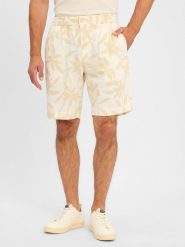 Calvin Klein Bermudy z zawartością lnu Mężczyźni len beżowy, 34. Brązowe szorty męskie Calvin Klein, m, bez wzorów, ze lnu. Za 229.95 zł.