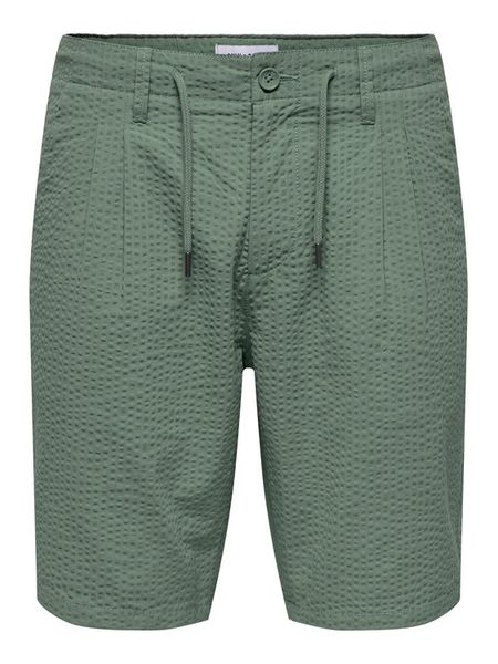 Only & Sons Szorty materiałowe Leo 22028301 Zielony Regular Fit. Zielone szorty męskie Only & Sons, m, bez wzorów, z bawełny. Za 179.99 zł.