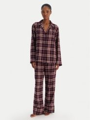 Tommy Hilfiger Piżama UW0UW06158 Bordowy Regular Fit. Czerwone piżamy damskie Tommy Hilfiger, l, bez wzorów, z syntetyku, bez ramiączek. Za 429.99 zł.