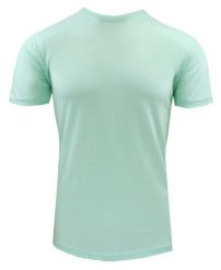 Męski T-Shirt Jednokolorowy - Brave Soul - Kolor Miętowy. Zielone t-shirty męskie Brave Soul, na lato, l, bez wzorów, z bawełny, casualowe, bez kołnierzyka. Za 45.00 zł.