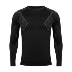 Bluza termoaktywna trekkingowa męska Alpinus Active Base Layer. Czarne bluzy męskie Alpinus, m, bez wzorów, z elastanu, bez kaptura. Za 168.00 zł.