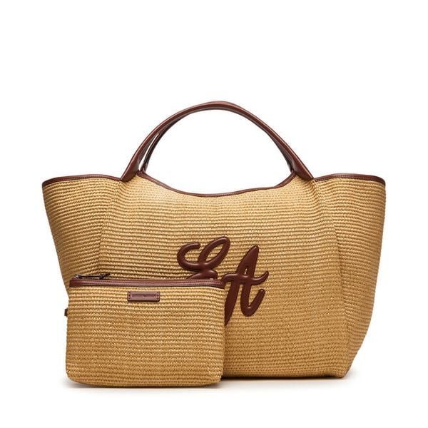 Torebka Emporio Armani. Brązowe torebki do ręki damskie Emporio Armani, bez wzorów, bez dodatków. Za 1,078.99 zł.