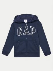 Gap Bluza 550082-05 Granatowy Regular Fit. Niebieskie bluzy dla chłopców GAP, bez wzorów, z bawełny, bez ramiączek, bez kaptura. Za 99.99 zł.