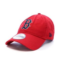 Czapka z daszkiem New Era MLB Boston Red Sox. Czerwone czapki i kapelusze męskie New Era, bez wzorów, z bawełny. Za 167.50 zł.