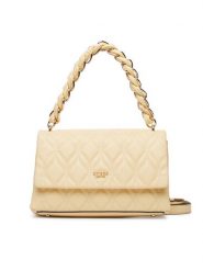 Guess Torebka Maxine HWQG97 33200 Żółty jasny. Żółte torebki do ręki damskie Guess, z aplikacjami, ze skóry, bez dodatków. Za 584.99 zł.