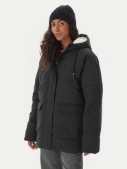 Roxy Płaszcz zimowy ERJJK03666 Czarny Regular Fit. Czarne płaszcze damskie Roxy, na zimę, xs, bez wzorów, z bawełny, bez kaptura. Za 599.99 zł.