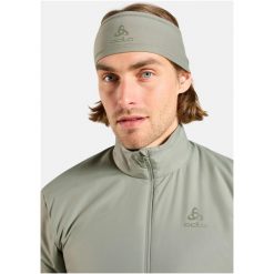 Opaska Odlo Headband POLYKNIT WARM. Zielone czapki i kapelusze damskie Odlo, na zimę, bez wzorów, sportowe. Za 99.99 zł.