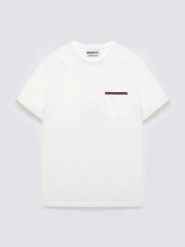 Koszulka męska z kieszonką biała Toms 100. Białe t-shirty męskie Big Star, l, z aplikacjami, z bawełny, bez kołnierzyka. Za 99.99 zł.