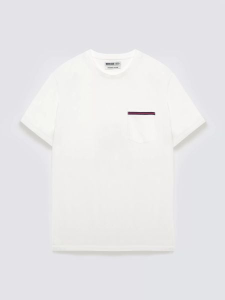 Koszulka męska z kieszonką biała Toms 100. Białe t-shirty męskie Big Star, l, z aplikacjami, z bawełny, bez kołnierzyka. Za 99.99 zł.