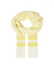 Tommy Hilfiger Szalik Beach Summer Mono Scarf AW0AW16030 Żółty. Żółte czapki i kapelusze damskie Tommy Hilfiger, bez wzorów, z materiału. Za 179.99 zł.