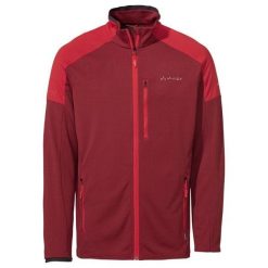 Bluza polarowa męska Vaude Elope Fleece Jacket II. Czerwone bluzy męskie Vaude, m, bez wzorów, z polaru, bez kaptura. Za 592.55 zł.