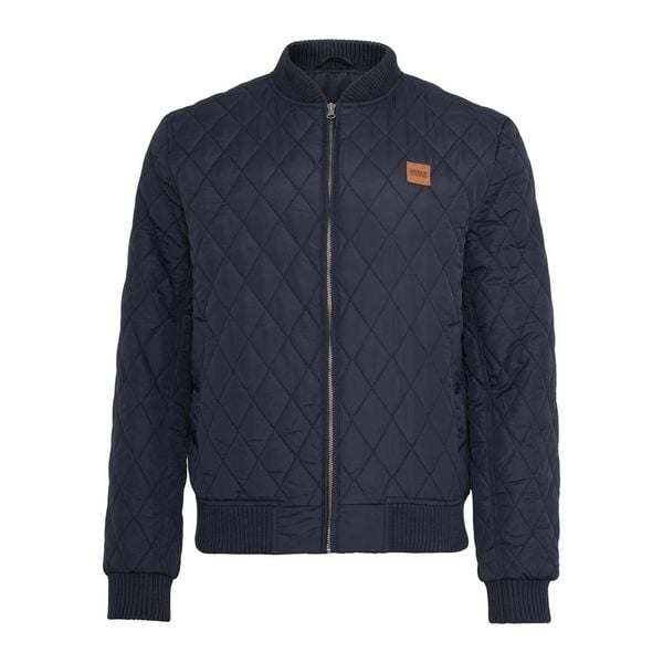 Urban classic diamond nylon parka. Czarne kurtki męskie Urban Classics, na zimę, m, bez wzorów, z nylonu, bez kaptura. W wyprzedaży za 199.80 zł.