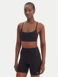 Reebok Biustonosz sportowy Reebok x Ewa Chodakowska Domi RK25616CCW Czarny. Czarne koszulki sportowe damskie Reebok, xs, bez wzorów, z syntetyku, bez kołnierzyka, bez ramiączek, na fitness i siłownię. Za 179.99 zł.