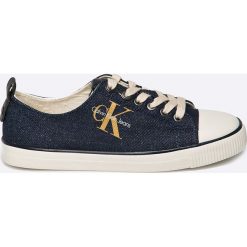 Calvin Klein Jeans - Tenisówki Donata. Szare trampki i tenisówki damskie Calvin Klein Jeans, z jeansu. W wyprzedaży za 269.90 zł.