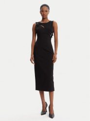 Versace Jeans Couture Sukienka codzienna 79HAO908 J0092 Czarny Slim Fit. Czarne sukienki damskie Versace Jeans Couture, na co dzień, bez wzorów, z jeansu, bez kołnierzyka, bez ramiączek, proste. Za 1,299.00 zł.