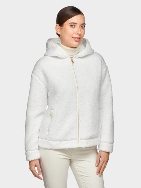 Kurtka GEOX W4675E Biały. Białe kurtki damskie Geox, m, bez wzorów, z tkaniny, bez kaptura. Za 278.99 zł.