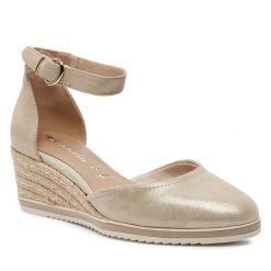 Espadryle Tamaris. Żółte espadryle damskie Tamaris, bez wzorów, bez obcasa, bez zapięcia. Za 359.99 zł.