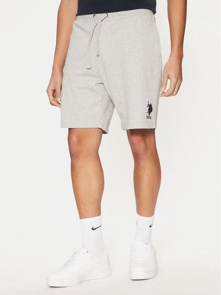 U.S. Polo Assn. Szorty sportowe MUP3355 Szary Regular Fit. Szare krótkie spodenki sportowe męskie U.S. Polo Assn., m, bez wzorów, z bawełny. Za 179.99 zł.