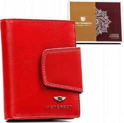 Peterson Skórzany portfel damski na zatrzask - Peterson NoSize. Portfele damskie Peterson, bez wzorów. Za 188.90 zł.