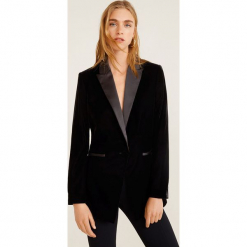 Mango - Żakiet Combi. Czarne żakiety damskie Mango, z materiału, eleganckie. Za 229.90 zł.