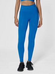 Damskie legginsy bezszwowe z wysokim stanem Hummel Tif. Niebieskie legginsy damskie Hummel, xs, bez wzorów, z materiału. Za 168.00 zł.