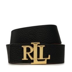 Pasek LAUREN RALPH LAUREN. Czarne paski damskie Lauren Ralph Lauren, bez wzorów. Za 491.99 zł.