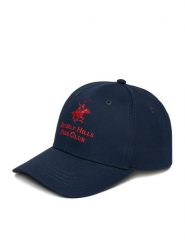 Beverly Hills Polo Club Czapka z daszkiem CWBEO-BHPC-U3-002-SS26 Granatowy. Niebieskie rękawiczki męskie Beverly Hills Polo Club, bez wzorów, z bawełny. Za 79.99 zł.