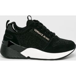 Versace Jeans - Buty. Czarne obuwie sportowe damskie Versace Jeans, z jeansu. Za 699.90 zł.
