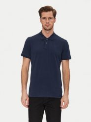 Blend Polo 20717857 Granatowy Regular Fit. Niebieskie koszulki polo męskie Blend, m, bez wzorów, z bawełny, bez ramiączek. Za 49.99 zł.