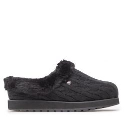 Kapcie Skechers. Czarne kapcie damskie Skechers, bez wzorów. Za 169.99 zł.