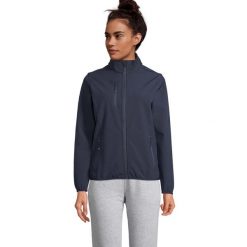 Damska Kurtka Soft Shell Falcon Zapinana Na Zamek Błyskawiczny. Niebieskie kurtki damskie SOL'S, s, bez wzorów, bez kaptura. Za 260.99 zł.