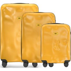 Walizki Icon w zestawie 3 el. matowy żółty. Walizki męskie Crash Baggage, z materiału. Za 2,628.00 zł.
