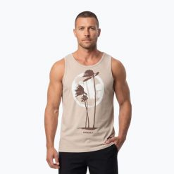 Koszulka męska Pitbull Palms Tank Top. Brązowe t-shirty męskie PITBULL, l, bez wzorów, z bawełny, eleganckie, bez kołnierzyka. Za 94.99 zł.