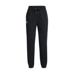 Spodnie sportowe damskie Under Armour Essential Fleece Joggers. Czarne spodnie sportowe damskie Under Armour, m, bez wzorów, z dresówki, na fitness i siłownię. Za 396.00 zł.