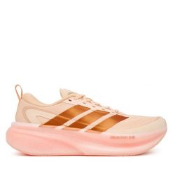 Buty do biegania adidas. Pomarańczowe obuwie sportowe damskie Adidas, bez wzorów, do biegania. Za 569.99 zł.
